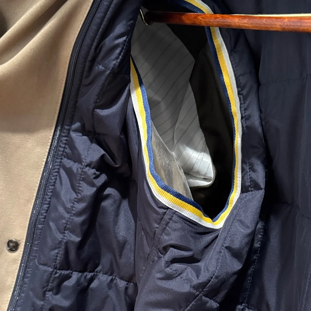 Banana Republic Men’s Tan Double-Breasted Trench Coat - Picture 11 of 11